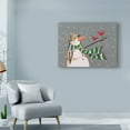 thumbnail image 3 of Trademark Fine Art 'Snowman Scarf' Canvas Art by Margaret Wilson, 3 of 3