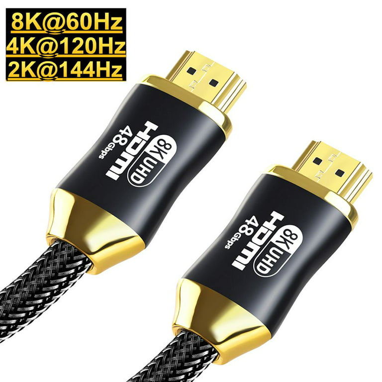 1m/1.5m/3m/5m Professional Monitor Audio Video Cord Digital 8K@60Hz  4K@120Hz HD 2.1 Cable HDMI Cable 48Gbps 2M