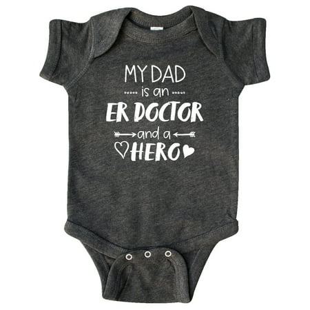 

Inktastic My Dad is an ER Doctor and a Hero Gift Baby Boy or Baby Girl Bodysuit