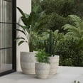 thumbnail image 2 of 3-Piece Modern Concrete Planters Set 15/13/11 Inch, Heavy-Duty Indoor Outdoor Large Flower Pots (SH009), 2 of 11