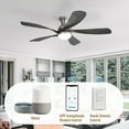 thumbnail image 6 of Sofucor 52" Modern Black Ceiling Fan with LED Light and Remote, 6 of 13