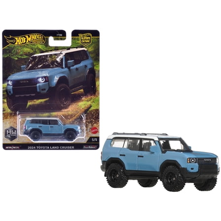 2024 Toyota Land Cruiser Blue with White Top "HW Off Road" Series Diecast Model Car by Hot Wheels