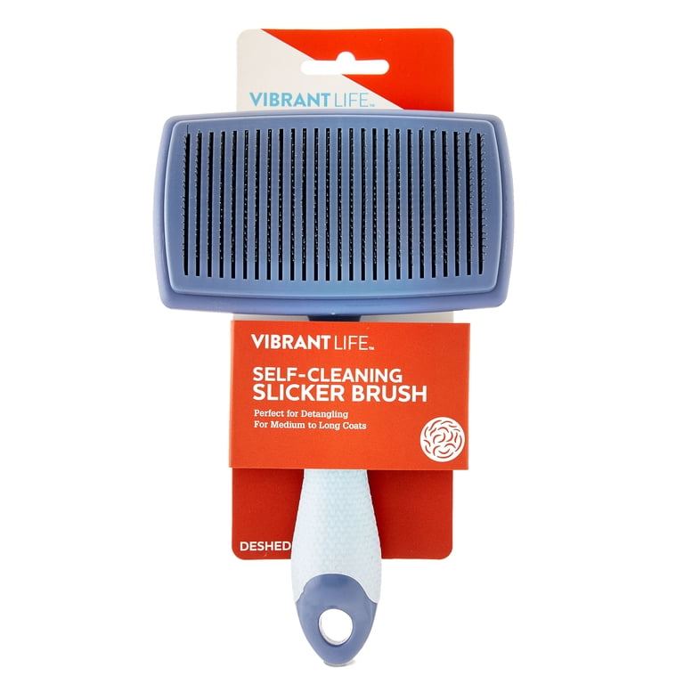 Vibrant Life Self Cleaning Slicker Brush photo 3