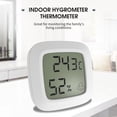 thumbnail image 3 of Indoor Hygrometer Thermometer Accurate Mini Humidity Monitor Desk Wall Magnetic Easy Install Electronic Temperature Humidity Meters for Home Greenhouse Cellar Office, 3 of 9