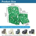 thumbnail image 6 of SCRAWLGOD Christmas Recliner Chair Covers Stretch Recliner Slipcovers Reclining Furniture Protector Washable Sofa Couch Cover with Storage Pocket for Pets Dog Cat, Candy Cane Snowflake Spots Green, 6 of 7