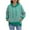 Green, variant on Ashirexll Hoodies for Women, Oversized Hoodies for Women, Ladies' Long Sleeve Hoodies with Pockets Fashion Striped Sweatshirts Pullover for Fall