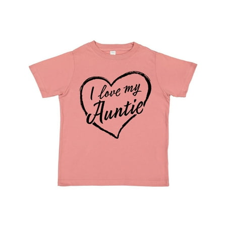 

Inktastic I Love My Auntie in Black Chalk Heart Gift Toddler Boy or Toddler Girl T-Shirt