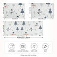 thumbnail image 2 of Yayeee Pillowcase Standard Size Set of 2 Satin Wrinkle Resistant Pillow Case, Blue Cartoon Snowmen, 2 of 8