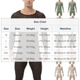thumbnail image 3 of Tnhcen Men's Thermal Pajama Set Quick Dry Base Layer Nylon Spandex Full Body Suit Men's Sleepwear Set Warm Pajamas Suit Long Sleeve Top Bottom Active Fitness Thermal Wear, 3 of 9