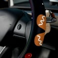 thumbnail image 5 of Gingerbread Man Steering Wheel Cover 14.5 Inch, Printing, PVC Leather, Auto Accessories - Car Wheel Covers, Steering Wheel Covers, Car Wheel Cover, 5 of 6