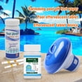 thumbnail image 1 of Floating Chlorine Dispenser for Swimming Pool Tablet Pool Cleaner-blue&white-, 1 of 8
