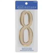 The Hillman Group Stick-On Domed Number 8, Gold