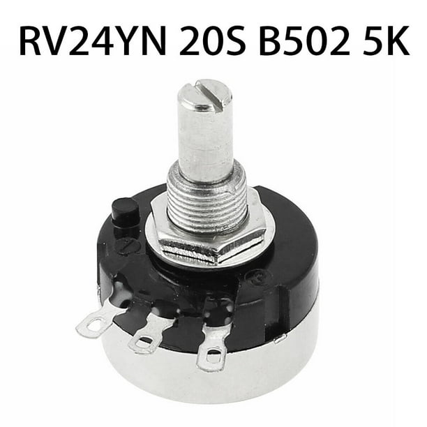 5K Potentiometer Rv24Yn 20S B502 24Mm Single Turn for Motor Speed