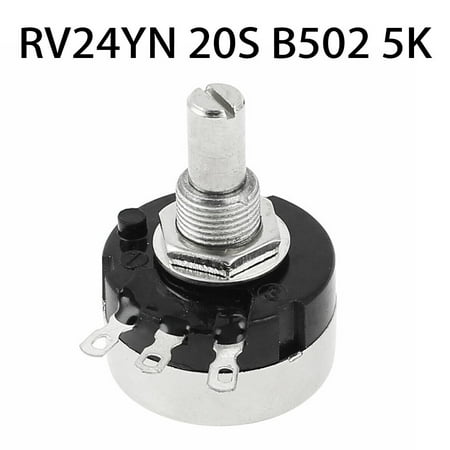 

Suyin 5K Potentiometer Rv24Yn 20S B502 24mm Single Turn For Motor Speed Control
