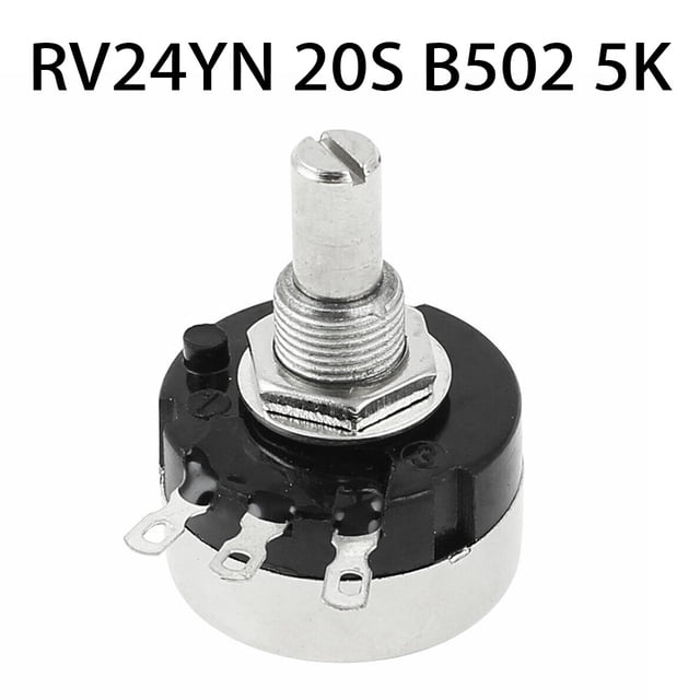 Potentiomètre 5K RV24YN 20S B502 24mm Simple Tour pour le Contrôle de la Vitesse du Moteur