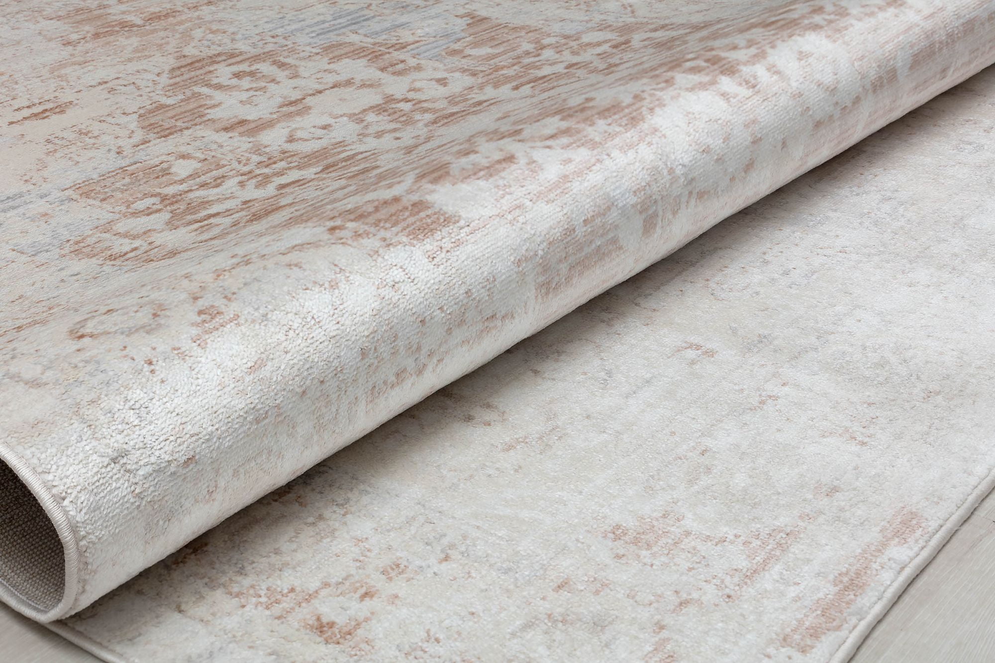 Rugs America Romeo JL10B Durango Dust Abstract Vintage White Area Rug, 2'6" x 4'