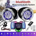 thumbnail image 2 of Motorcycle Stereo Speakers Wireless Bluetooth MP3 Player Waterproof FM Audio for Motor Scooter Bike ATV UTV_Perfect Gift, 2 of 4