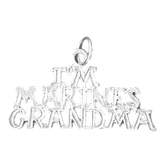 Jewels Obsession Sterling Silver I'M Marines Grandma Pendant