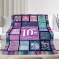thumbnail image 2 of 12 Year Old Girl Birthday Gifts, Gifts for 12 Year Old Girl, 12th Birthday Gifts for Girls, Birthday Gifts for 12 Year Old Girl, 12th Birthday Decorations for Girls Throw Blanket 60"X50", 2 of 5