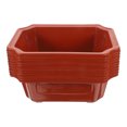 thumbnail image 2 of 10pcs Bonsai Pots Vintage Style Plastic Bonsai Plants Growing Pot Rectangular Classical Flower Pot, 2 of 8