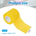 thumbnail image 2 of 2" x 177" 6 Pcs Self Adhesive Bandage Wrap Elastic Self Tape Sport Yellow, 2 of 6