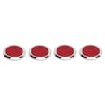 thumbnail image 2 of 4PCS Réflecteur Rouge ABS Chrome Garniture Ronde Protection Réfléchissante pour Moto Automobile, 2 of 8