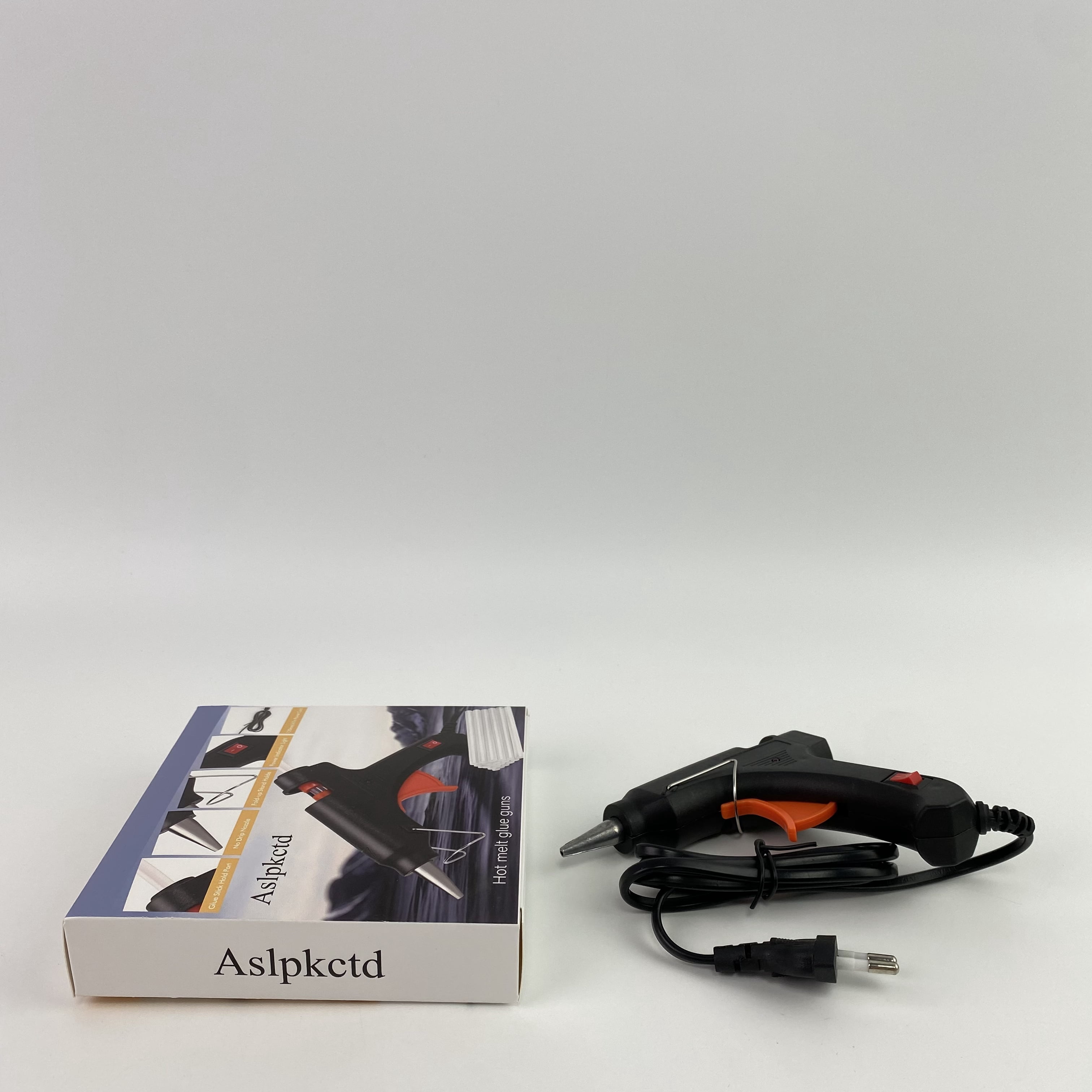 Aslpkctd Hot melt glue guns,Hot Glue Gun, Fast Preheating Hot Melt, Mini Glue Gun Quick Home Repairs, 20W Black