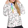 thumbnail image 4 of KLL Alpacas and Hearts for Womens Pullover Hoodie with Pocket Hooded Long Sleeve Shirts Sweatshirt for Women-Small, 4 of 7
