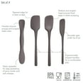 thumbnail image 3 of Tovolo Silicone 4 Tool Set in Charcoal: Standard Spatula, Spoonula, Jar Scraper, Scoop & Spread, 3 of 10