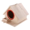 Rustic Wooden Bird Cage Birdhouse for Parrot Budgie Cockatiel House Hatching Breeding Cave also Gerbil Mice