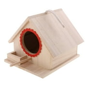 Rustic Wooden Bird Cage Birdhouse for Parrot Budgie Cockatiel House Hatching Breeding Cave also Gerbil Mice