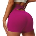thumbnail image 2 of Pantalones ajustados de yoga y fitness de cintura alta para mujer - Poliéster, correa trasera en la cintura, color liso - S-XL, 2 of 6