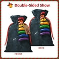 thumbnail image 2 of Xecao Rainbow Sausages On Dark Slate Print Burlap Gift Bags with Drawstring and Gift Tags, Gift Bags, Burlap Bags, Jute Bags for Party, Christmas, DIY Craft Bags-Small, 2 of 9