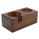 thumbnail image 1 of Soporte de madera para filtro de café, soporte para compactador de café, estación de apisonamiento, color marrón, 1 of 5