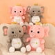 thumbnail image 5 of Elefante de peluche con corona de la suerte de 40 cm, almohada para dormir, lindo y cómodo muñeco de elefante para regalar a los niños en cumpleaños, 5 of 5