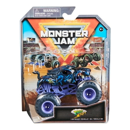 Monster Jam, Official Night Storm Monster Truck, Die-Cast Vehicle, 1:64 Scale, Kids Toys for Boys Ages 3 and up