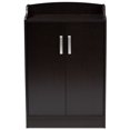 thumbnail image 4 of Baxton Studio Verdell Shoe Cabinet in Wenge Brown, 4 of 10