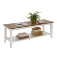 thumbnail image 3 of Table Basse American Heritage avec Étagère en Finition Bois Blanc, 3 of 5