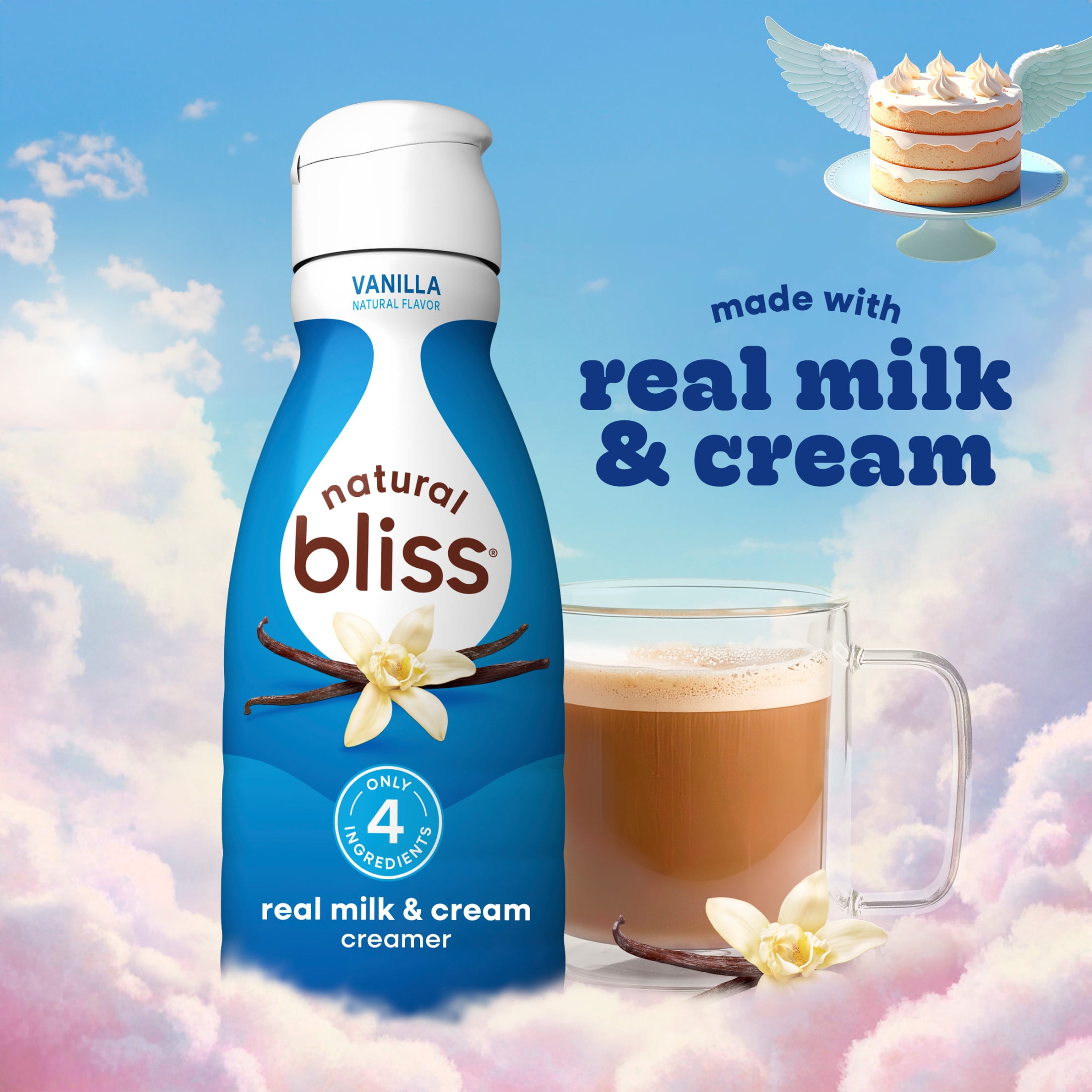 Natural Bliss Vanilla, Liquid Dairy Coffee Creamer, 32 fl oz​