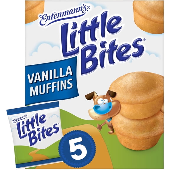 Little Bites Vanilla Muffins 5 count Mini Muffins 8.25 oz (Pack of 3)