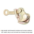 thumbnail image 4 of Unique Bargains 0.5T Cable Grip Wire Grip Jaw Puller 14cm/0.5FT Steel Cable Wire Puller Tool for Wire Rope Cable (Gold Tone) 2PCS, 4 of 7