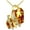 ZA-One Size,Multicolor, variant on Wish Stone Pendant Necklace with Birthstone Crystal, Jewelry Gifts for Wife, 22K Rose Gold Plated/Silvertone, Birthday or Chrismas Holiday Gift for Her, Mom, & Sister