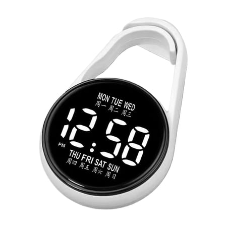 Compactly Waterproof Electronic Clock with Hook Features Touch screens Night lights Function For Learning Environment