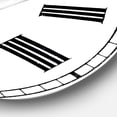 thumbnail image 3 of Designart Large Black Analog Round Cottage Wall Clocks, CLM25118-C38, 3 of 3