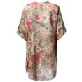 thumbnail image 2 of FashionOutfit Women's Floral Short Sleeve Open-Front Kimono Style Cardigan Made in USA, 2 of 4