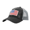 thumbnail image 1 of Casquette de Baseball Lavée Réglable en Maille avec Drapeau Décontracté Unisexe, 1 of 5