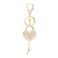 thumbnail image 1 of EGNMCR Hanging Ornaments New Shape Keychain Pendant Exquisite Heart-Shaped Lock Key Heart-shaped keychain, 1 of 1