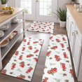 thumbnail image 2 of Red Christmas Truck Pattern Kitchen Rugs Sets Of 3,Kitchen Runner Rugs Non Skid Washable,Decorative Kitchen Floor Mats for Kitchen,Sink,Laundry,17"x30"+ 17"x47" + 17"x59", 2 of 6
