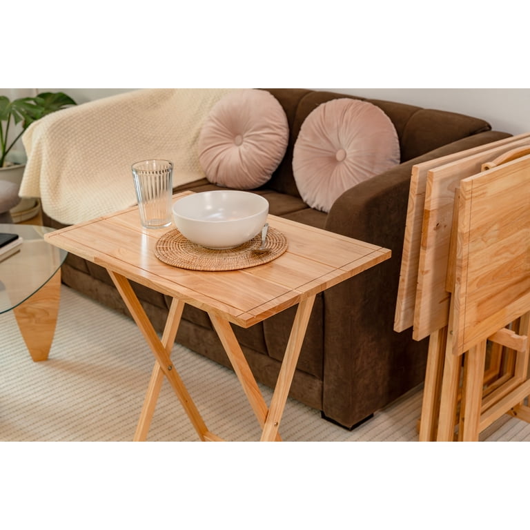 Mainstays 5-Piece Farmhouse XL Oversized Rubberwood Folding TV