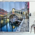 thumbnail image 1 of Ambesonne Venice Shower Curtain, Morning Twilight Urban, 69"Wx70"L, Grey Blue Cinnamon, 1 of 3